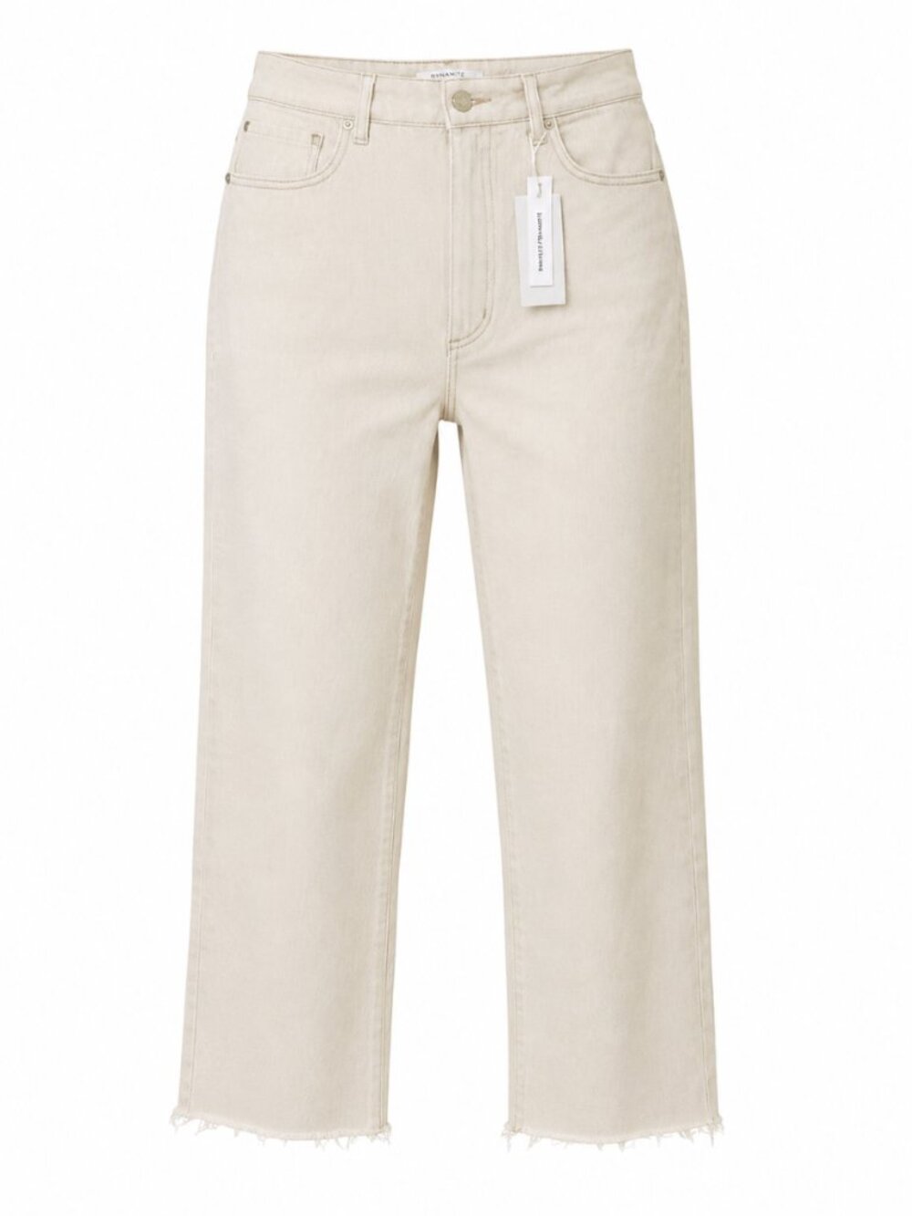 NWT ๐ 2/40 Dynamite Tyra Ultra High Rise Pale Birch Denim Pants Size 31 - Picture 1 of 4